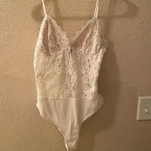 Lace bodysuit, very fun and cute!